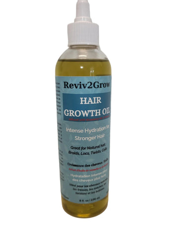 Promote hair growth & strengthen strands with REVIV2GROW Hair Growth Oil infused with rosemary & biotin. Available at Sareya Beauty in Canada.